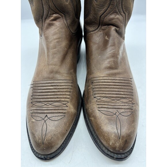 LUCCHESE WESTERN COWBOY BOOTS MENS SZ 9.5 D DANCEHALL RANCH RODEO MADE in USA main image 8